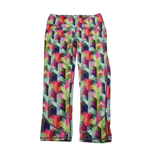 Fabletics Pants Womens XS Multicolor Capri Elastic Waist Pull On Stretch - Picture 1 of 16